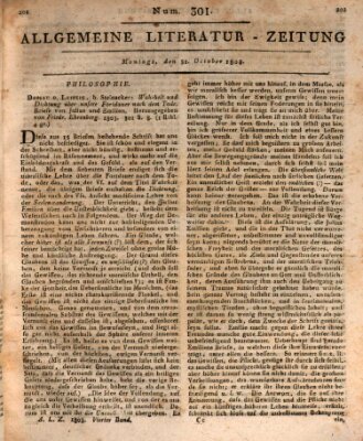 Allgemeine Literatur-Zeitung (Literarisches Zentralblatt für Deutschland) Montag 31. Oktober 1803