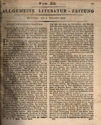Allgemeine Literatur-Zeitung (Literarisches Zentralblatt für Deutschland) Dienstag 1. November 1803