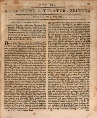 Allgemeine Literatur-Zeitung (Literarisches Zentralblatt für Deutschland) Samstag 12. Mai 1804