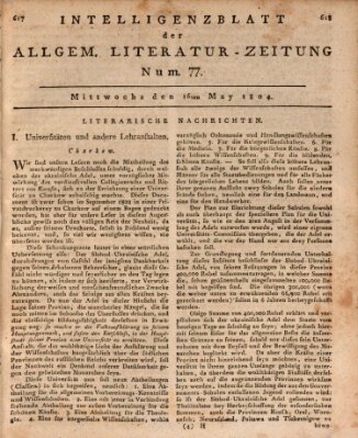 Allgemeine Literatur-Zeitung (Literarisches Zentralblatt für Deutschland) Mittwoch 16. Mai 1804