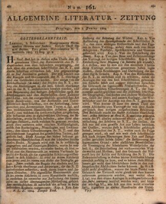 Allgemeine Literatur-Zeitung (Literarisches Zentralblatt für Deutschland) Freitag 1. Juni 1804