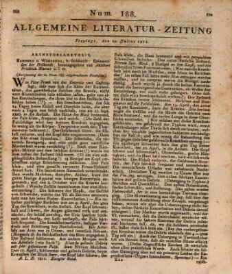 Allgemeine Literatur-Zeitung (Literarisches Zentralblatt für Deutschland) Freitag 12. Juli 1811