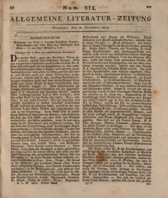Allgemeine Literatur-Zeitung (Literarisches Zentralblatt für Deutschland) Freitag 18. Dezember 1812