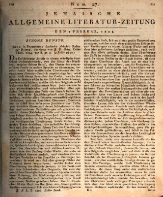 Jenaische allgemeine Literatur-Zeitung vom Jahre ...