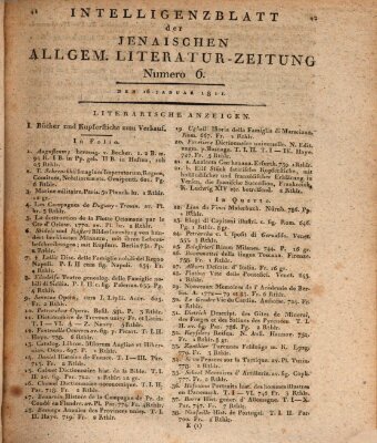 Jenaische allgemeine Literatur-Zeitung vom Jahre ... Mittwoch 16. Januar 1811