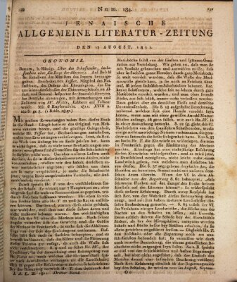Jenaische allgemeine Literatur-Zeitung vom Jahre ... Dienstag 13. August 1811