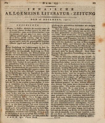 Jenaische allgemeine Literatur-Zeitung vom Jahre ... Donnerstag 26. Dezember 1811
