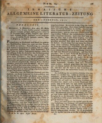 Jenaische allgemeine Literatur-Zeitung vom Jahre ... Samstag 1. Februar 1812