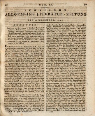 Jenaische allgemeine Literatur-Zeitung vom Jahre ... Samstag 12. Dezember 1812