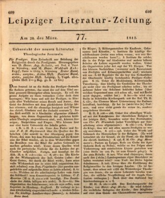 Leipziger Literaturzeitung Samstag 28. März 1812