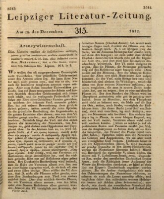 Leipziger Literaturzeitung Freitag 18. Dezember 1812