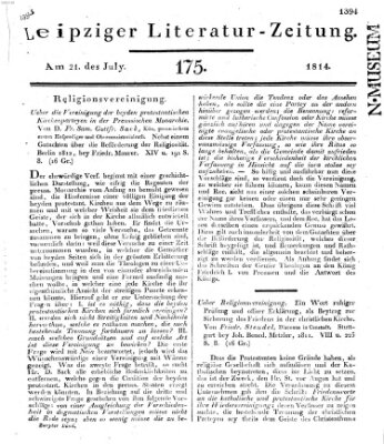 Leipziger Literaturzeitung Donnerstag 21. Juli 1814