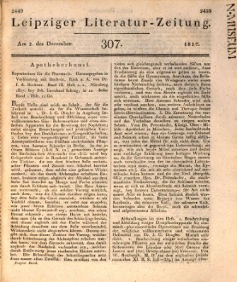 Leipziger Literaturzeitung Dienstag 2. Dezember 1817