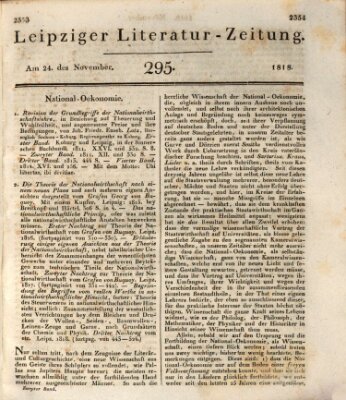 Leipziger Literaturzeitung Dienstag 24. November 1818