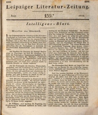 Leipziger Literaturzeitung Sonntag 27. Juni 1819