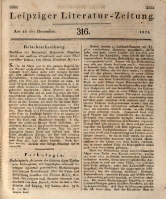 Leipziger Literaturzeitung Dienstag 18. Dezember 1821