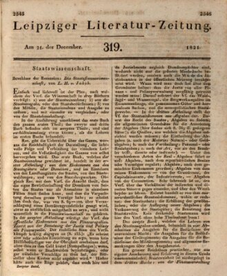 Leipziger Literaturzeitung Freitag 21. Dezember 1821