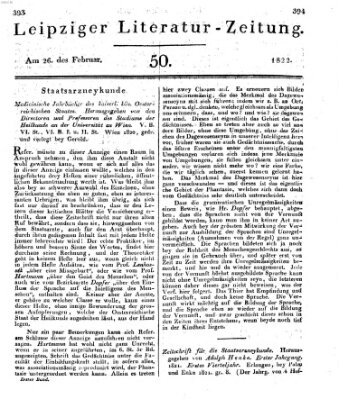 Leipziger Literaturzeitung Dienstag 26. Februar 1822