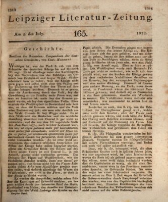 Leipziger Literaturzeitung Freitag 5. Juli 1822