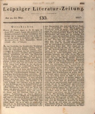 Leipziger Literaturzeitung Montag 21. Mai 1827