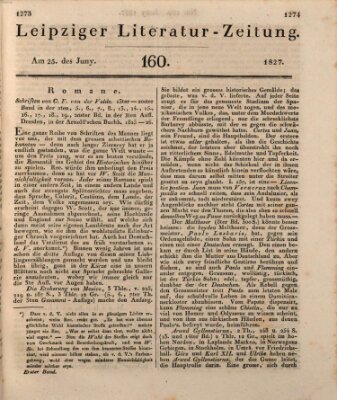 Leipziger Literaturzeitung Montag 25. Juni 1827
