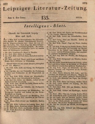 Leipziger Literaturzeitung Samstag 6. Juni 1829