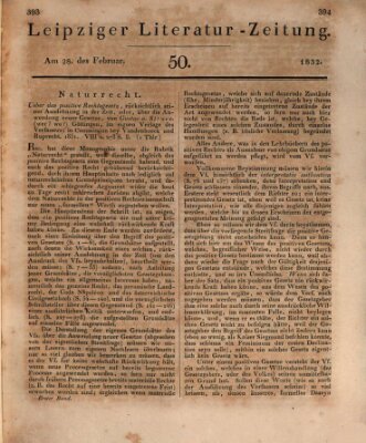 Leipziger Literaturzeitung Dienstag 28. Februar 1832