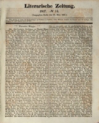 Literarische Zeitung Mittwoch 29. März 1837