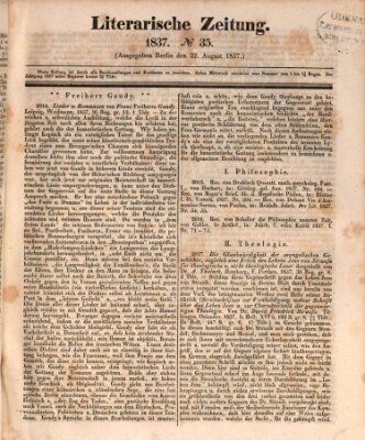 Literarische Zeitung Dienstag 22. August 1837