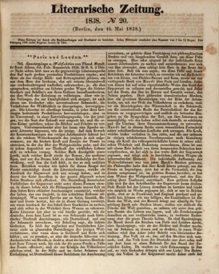 Literarische Zeitung Mittwoch 16. Mai 1838