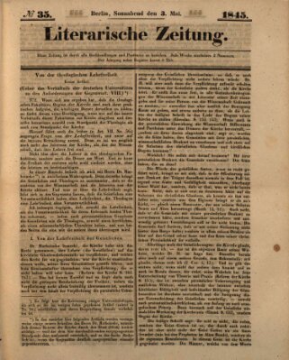 Literarische Zeitung Samstag 3. Mai 1845