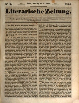 Literarische Zeitung Dienstag 4. Januar 1848