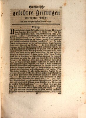 Gothaische gelehrte Zeitungen Samstag 24. Januar 1778