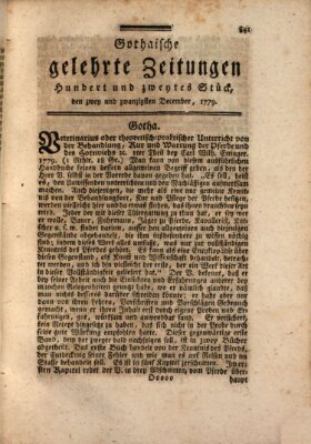 Gothaische gelehrte Zeitungen Mittwoch 22. Dezember 1779