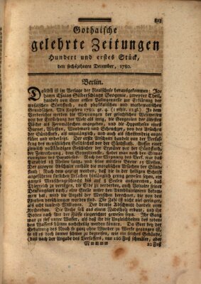 Gothaische gelehrte Zeitungen Samstag 16. Dezember 1780