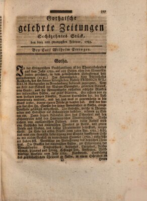 Gothaische gelehrte Zeitungen Samstag 23. Februar 1782