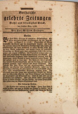 Gothaische gelehrte Zeitungen Samstag 6. Mai 1786