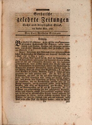 Gothaische gelehrte Zeitungen Samstag 5. Mai 1787