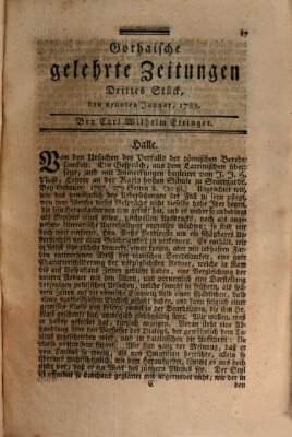 Gothaische gelehrte Zeitungen Mittwoch 9. Januar 1788