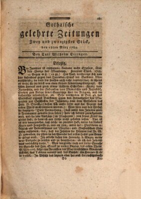 Gothaische gelehrte Zeitungen Mittwoch 18. März 1789