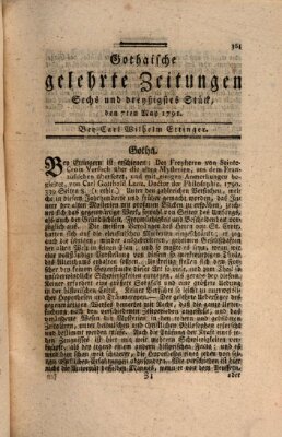 Gothaische gelehrte Zeitungen Samstag 7. Mai 1791
