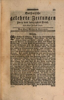 Gothaische gelehrte Zeitungen Samstag 2. Juli 1791