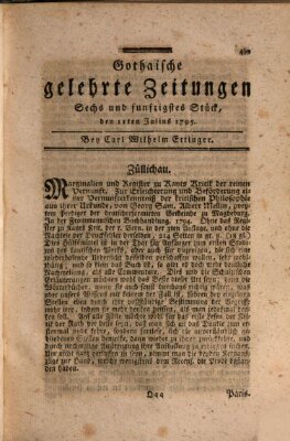 Gothaische gelehrte Zeitungen Samstag 11. Juli 1795