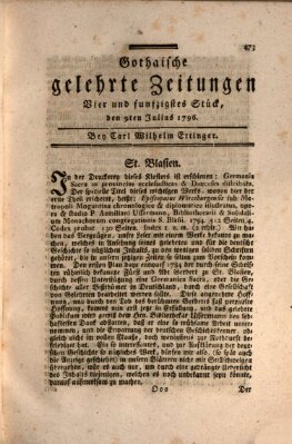 Gothaische gelehrte Zeitungen Samstag 9. Juli 1796