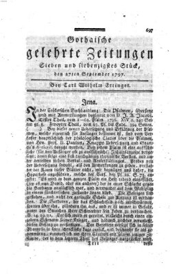 Gothaische gelehrte Zeitungen Mittwoch 27. September 1797