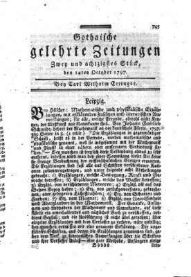 Gothaische gelehrte Zeitungen Samstag 14. Oktober 1797