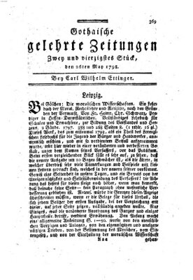 Gothaische gelehrte Zeitungen Samstag 26. Mai 1798