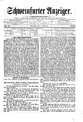 Schweinfurter Anzeiger Sonntag 9. Februar 1868