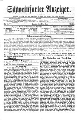 Schweinfurter Anzeiger Sonntag 21. Juni 1868