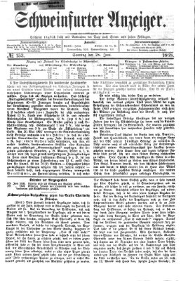 Schweinfurter Anzeiger Sonntag 28. Juni 1868